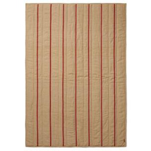 Decke Grand textil braun / Gesteppt - 170 x 120 cm - Ferm Living - Braun
