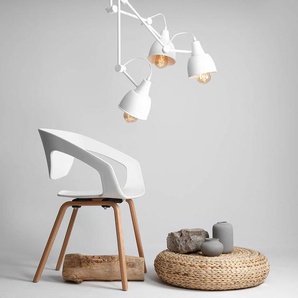 Deckenlampe 814 ALDEX, dimmbar, weiß / opal, für Wohn- / Esszimmer, Metall, Modern, Deckenlampe 814PL_E