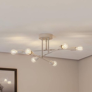 Deckenlampe Flower 177 Opviq, dimmbar, creme / amber, für Wohn- / Esszimmer, Metall, Modern, Deckenlampe 521SHN3449