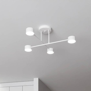 Deckenlampe Modus 4 EMIBIG LIGHTING, dimmbar, weiß / opal, für Wohn- / Esszimmer, Metall, Modern, Deckenlampe 1356/4