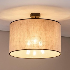 Deckenlampe Ramka Euluna, dimmbar, creme / amber, für Wohn- / Esszimmer, Textil / Stoff / Seide, Modern, Deckenlampe 51