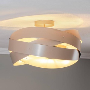 Deckenlampe Tornado Euluna, dimmbar, creme / amber, für Wohn- / Esszimmer, Metall, Modern, Deckenlampe 5017beige