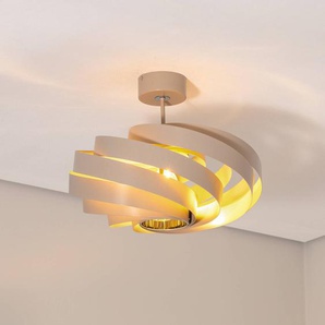 Deckenlampe Vento Euluna, dimmbar, creme / amber, für Wohn- / Esszimmer, Metall, Modern, Deckenlampe 5521beige