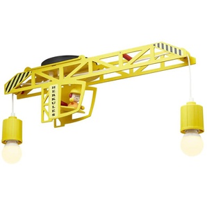 Deckenleuchte 2-flammig | gelb | 60 cm | 50 cm | cm 22,0 |