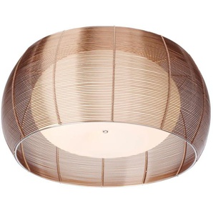 Deckenleuchte BRILLIANT Relax Lampen Gr. 2 flammig, Ø 50 cm Höhe: 26 cm, rosegold (bronzefarben, chrom) Deckenlampen