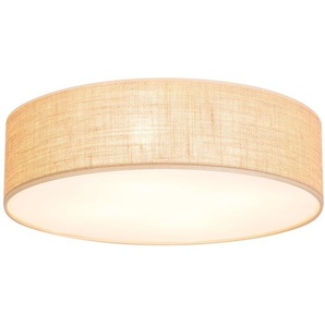 Deckenleuchte Jute II Ø 48cm Braun/Beige Leinen E27