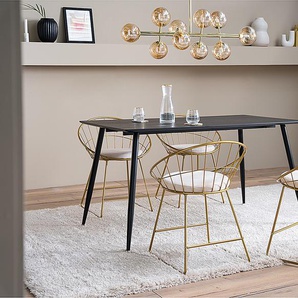 Deckenleuchte 10-flammig 88 x 70 x 36cm Gold/Gold Material: Glas, Metall LED G9