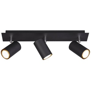 Deckenleuchte Marley II 48 x 15 x 9cm Schwarz/Schwarz 3 Material: Metall Metallart: Eisen Oberfläche Metall: Lackiert GU10