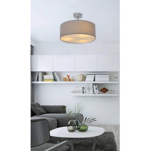 Deckenleuchte New York Ø 40cm Grau/Grau Baumwollstoff E27