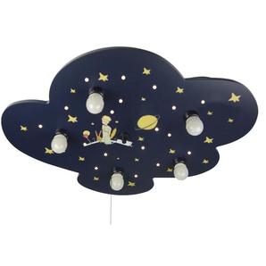Deckenleuchte NIERMANN Kleiner Prinz Lampen Gr. 5 flammig, Höhe: 7 cm, blau Kinderlampe Deckenlampen Deckenleuchte Wolke XXL, Kleiner Prinz