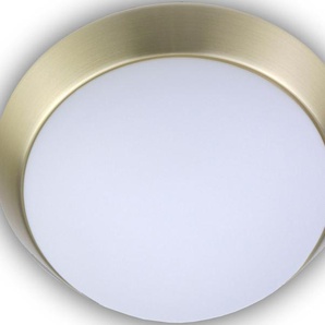 Deckenleuchte NIERMANN Opal matt, Dekorring Messing 40 cm, HF Sensor, LED Lampen Gr. 1 flammig, Ø 40 cm, weiß LED Deckenlampen