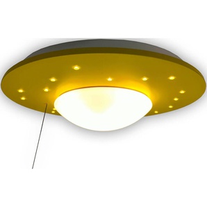 Deckenleuchte NIERMANN Starlight, Sonnengelb Lampen Gr. 1 flammig, Ø 54 cm Höhe: 11 cm, gelb Deckenlampen E27 Fassung für einfachen Leuchtmittelwechsel