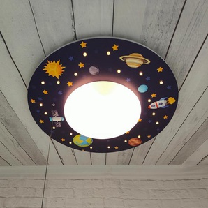 Deckenleuchte NIERMANN Weltall Lampen Gr. Ø 54 cm Höhe: 11 cm, bunt (multi color) Kinder Kinderlampe Kinderzimmerleuchten
