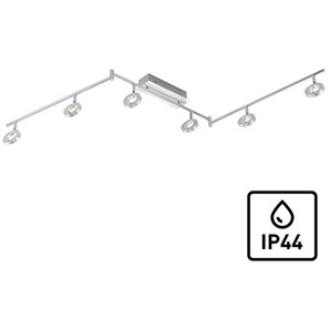 Deckenleuchte PAUL NEUHAUS SILEDA Lampen grau (aluminiumfarben) LED Badleuchte Deckenstrahler Deckenspots