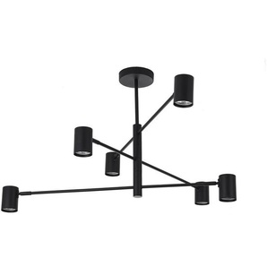 Deckenleuchte Snow, Schwarz, Metall, 12x44.5x80 cm, Lampen & Leuchten, Innenbeleuchtung, Leuchten nach Räumen, Esstischlampen