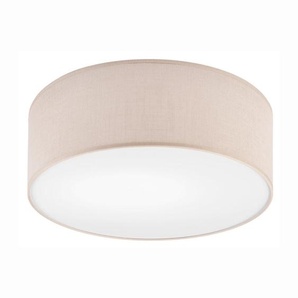 Deckenleuchte Vivian, Beige, Textil, rund,rund, Made in Europe, Europäischer Sicherheitsstandard, Lampen & Leuchten, Innenbeleuchtung, Leuchten nach Räumen, Esstischlampen