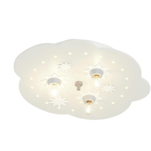 Deckenleuchte Wolke - grau - Materialmix - 35 cm | Möbel Kraft