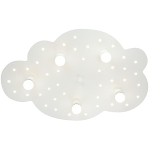 Deckenleuchte  Wolke - weiß - Materialmix - 50 cm - 8 cm | Möbel Kraft