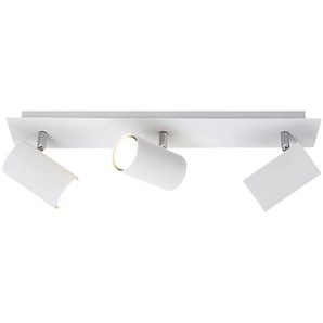 Deckenleuchten Balken V 48 x 15 x 9cm Weiß Metall GU10