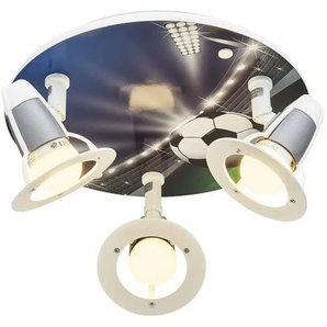 Deckenstrahler Fußball 3-flammig - blau - Materialmix - 30 cm - cm 20,0 | Möbel Kraft