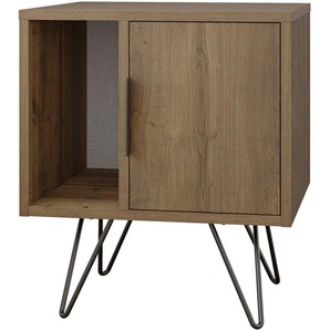 Decortie Nachttisch GLYNN NACHTTISCH (Packung, 1-St), Naturfreundlich, Leichte Montage, Lagerung, Platzsparend