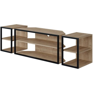 Decortie TV-Schrank Echo TV Schrank (Packung) Einfache Montage, Naturfreundlich, Platzsparend