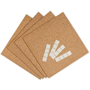 Decosa Pin-Board Kork mit Klebepads 30,5 cm x 30,5 cm x 5 mm GLO795650190