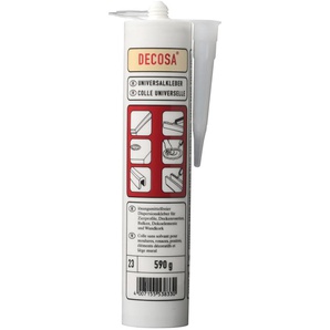 Decosa Universalkleber für Styropor und Kork 590 g Kartusche GLO765350235