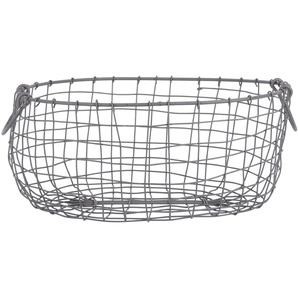 degawo Draht Korb -GROSS- oval L= 38,5 cm Griffe Dekoration Garten Deko Küche