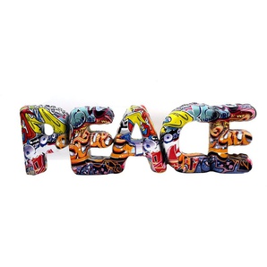 Deko-Buchstaben CASABLANCA BY GILDE Schriftzug PEACE Street Art Dekofiguren Gr. B/H/T: 13 cm x 36 cm x 8,5 cm, bunt Weitere Weihnachtsdeko