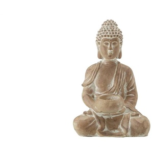 HOME STORY Deko Buddha   ¦ braun ¦ Magnesia ¦ Maße (cm): B: 19 H: 19 T: 13.0