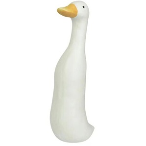 Deko Ente - weiß - Magnesia - 10 cm - 35 cm - cm 13,0 | Möbel Kraft