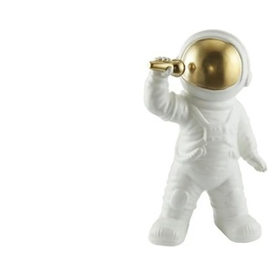 Deko Figur Astronaut - weiß - Porzellan - 11,5 cm - 28,5 cm | Möbel Kraft