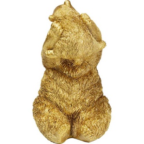 Figur Bär Glücksmutter Gold 27 cm