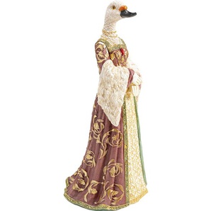 Deko Figur Bird Lady Duck Weiß 31cm