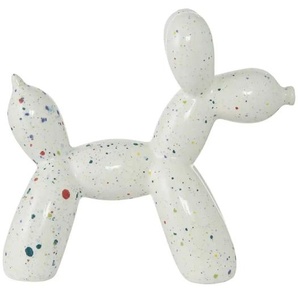 Deko Figur Pudel - weiß - Porzellan - 8 cm - 17 cm | Möbel Kraft