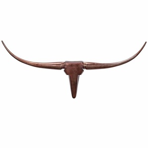 Deko Geweih Bull M WL1.394 Bronze 100 cm Aluminium Design Hörner
