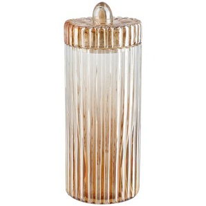 Deko Glasdose   ¦ braun ¦ Glas ¦ Maße (cm): H: 25,5  Ø: 10