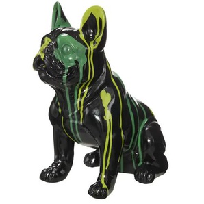 Deko Hund | schwarz | Polyresin (Kunstharz) | 29,6 cm | 32,8 cm | cm 17,5 |