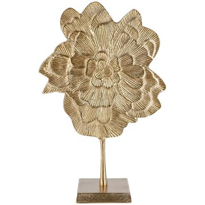 Deko Objekt  Blume ¦ gold ¦ Maße (cm): B: 29 H: 13 T: 46.0