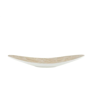 Deko Schale - beige - Polyresin (Kunstharz) - 21,5 cm - 10 cm | Möbel Kraft