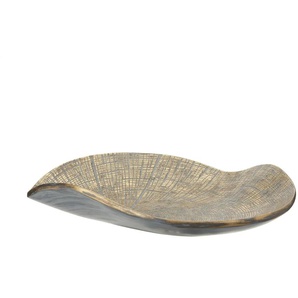 Deko Schale   ¦ gold ¦ Polyresin (Kunstharz) ¦ Maße (cm): B: 33,5 H: 8