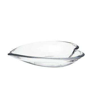 Deko Schale Herz | transparent/klar | Glas | 30,5 cm | 30.0 |