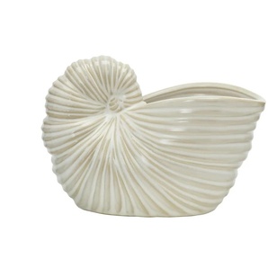 Deko Schale Muschel - creme - Porzellan - 20,5 cm - 14,5 cm - cm 12,0 | Möbel Kraft