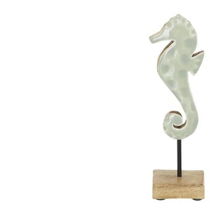 HOME STORY Deko Seepferdchen - holzfarben - Holz,Metall - 6 cm - 19 cm - cm 6,0 | Möbel Kraft