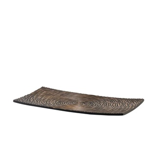 Deko Teller - braun - Polyresin (Kunstharz) - 41 cm - 5 cm - cm 22,0 | Möbel Kraft