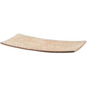 Deko Teller - braun - Polyresin (Kunstharz) - 41 cm - 5 cm - cm 22,0 | Möbel Kraft