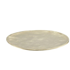 Deko Teller   ¦ gold ¦ Aluminium ¦ Maße (cm): H: 2  Ø: 43