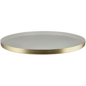 Deko Teller - gold - Metall - 1,5 cm - [30.0] | Möbel Kraft