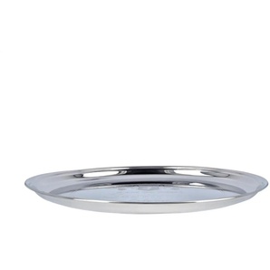 Deko Teller - silber - Stahl - 2 cm - 35.0 | Möbel Kraft